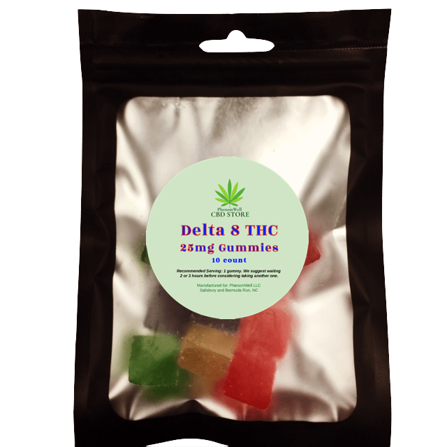 Delta 8 25mg Gummies – 10 count