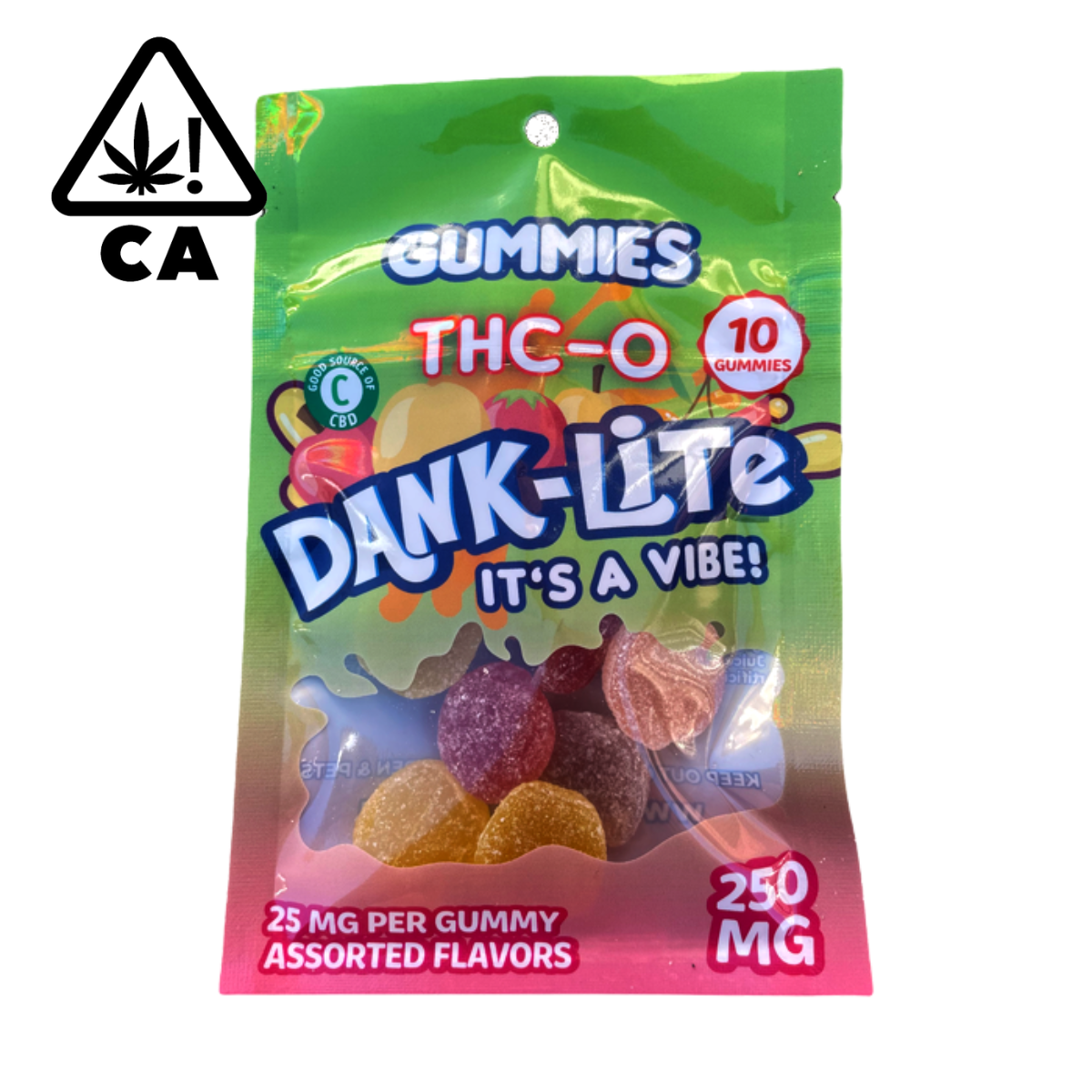 Dank Lite | THC-O 25mg Gummies – 10ct